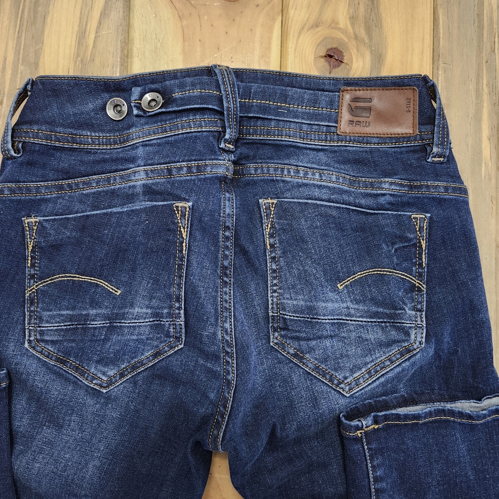 Raw Midge Saddle Mid Skinny Bootcut Womens Jeans 26 X 34